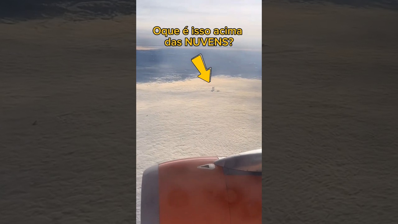 Turista grava seres celestiais acima das nuvens #aventura #travel #anjos