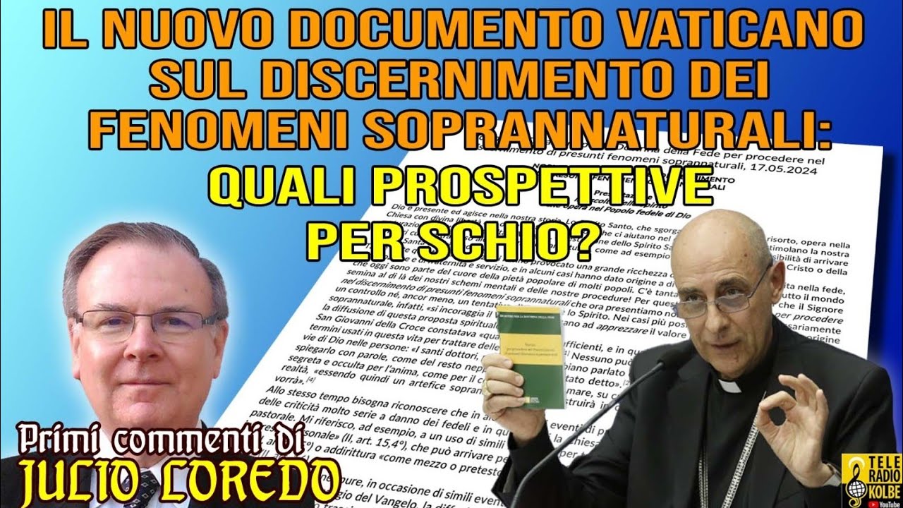 Il nuovo documento Vaticano sui fenomeni soprannaturali. Primi commenti di Julio Loredo. TRK