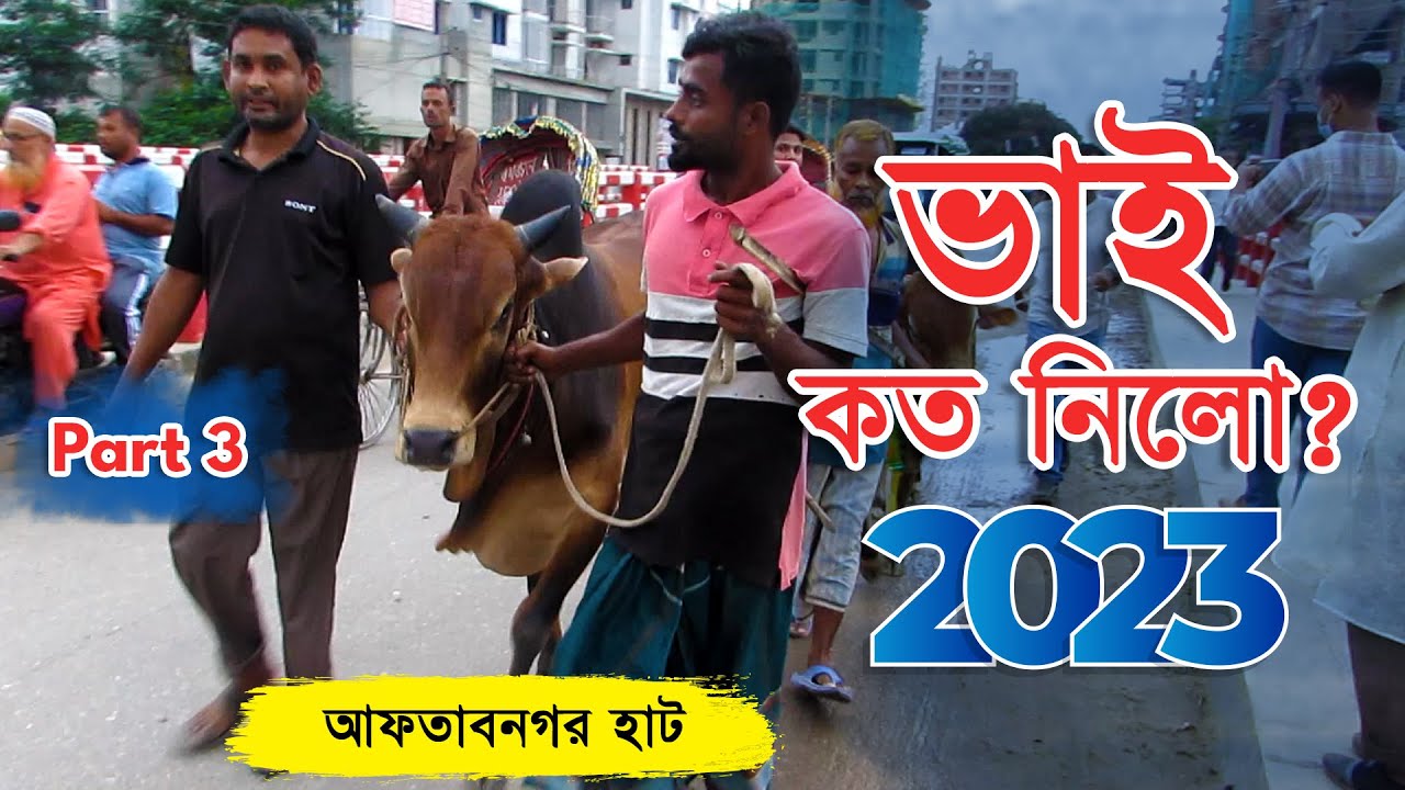 Bhai Koto Nilo? Aftabnogor Cattle Market 2023 | Qurbani Cow Price 2023 | Haat Updates | Part: 03