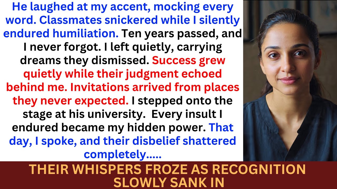 He Mocked My Accent in Class — Ten Years Later, I Was the Guest Speaker at His University