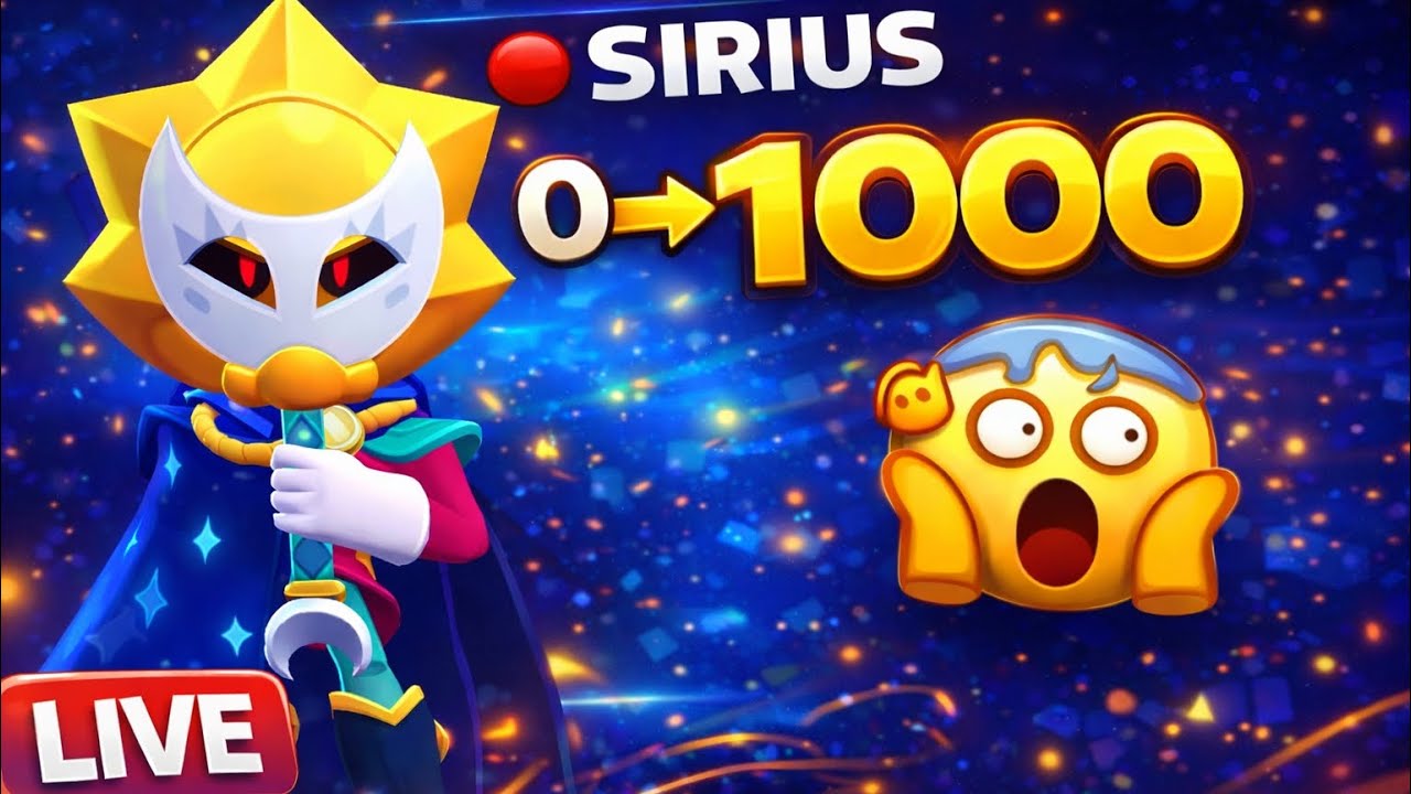 🔴 SIRIUS auf 1000 POKALE pushen mit EUCH! 💪🔥 | Brawl Stars Deutsch Live