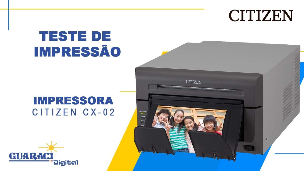 Teste de impressão Impressora CX-02