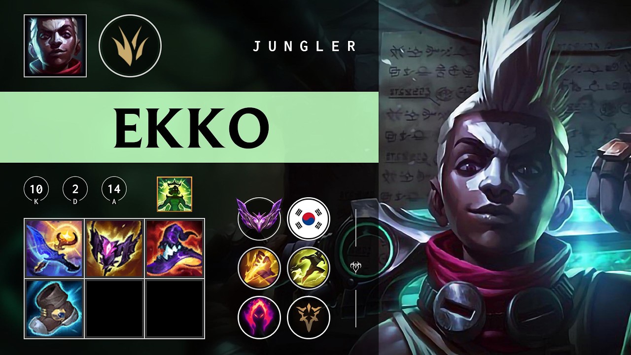 Ekko Jungle vs Shaco - KR Master Patch 26.06