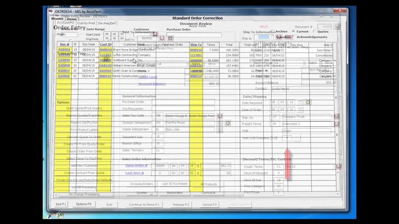 Order Entry Hold Till Complete feature - MIS Accu-Tech