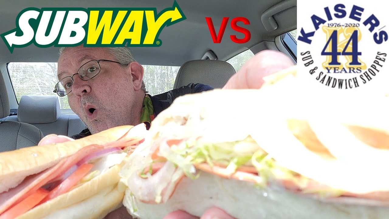 Subway VS Kaiser's Sub & Sandwich - Who Has The Best Cold Cut Sub?  It Wasn't Even Close!