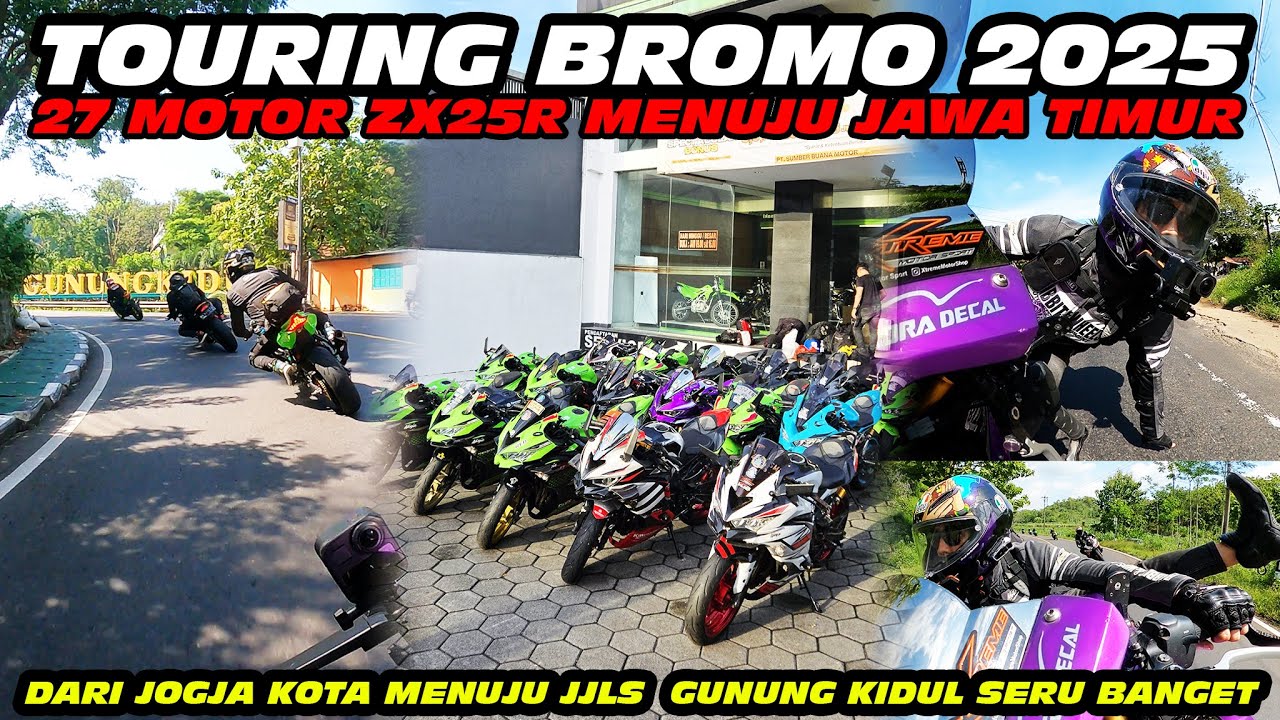 ZX25R ZEXMA // 27 MOTOR ZX25R DI JOGJA PAGI HARI MENUJU JJLS GUNUNG KIDUL 😍 ZRI TOURING BROMO EPS 1