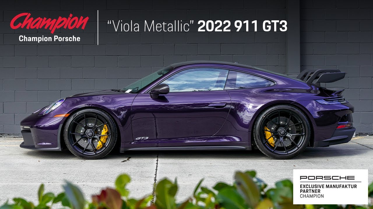 Paint to Sample 911 GT3 in Viola Metallic