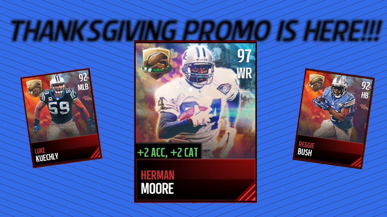 THANKSGIVING PROMO HYPE!!! Madden mobile 17