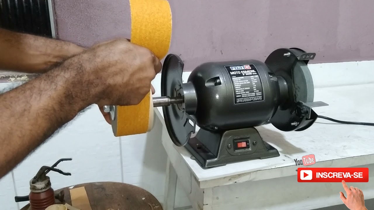 COLOQUEI A LIXA NO MEU MOTOR ESMERIL