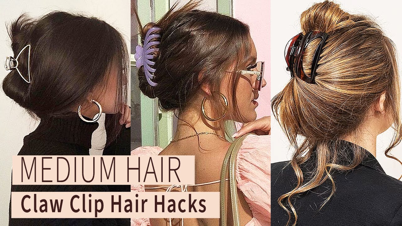 HOW TO: Chic Claw Clip Hairstyles For MEDIUM HAIR
