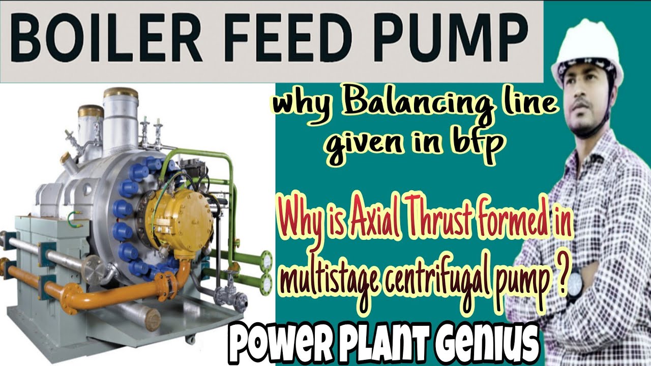 Feed Pump Balancing Line Explained | Why Axial Thrust Occurs in Boiler Feed Pump (Hindi)