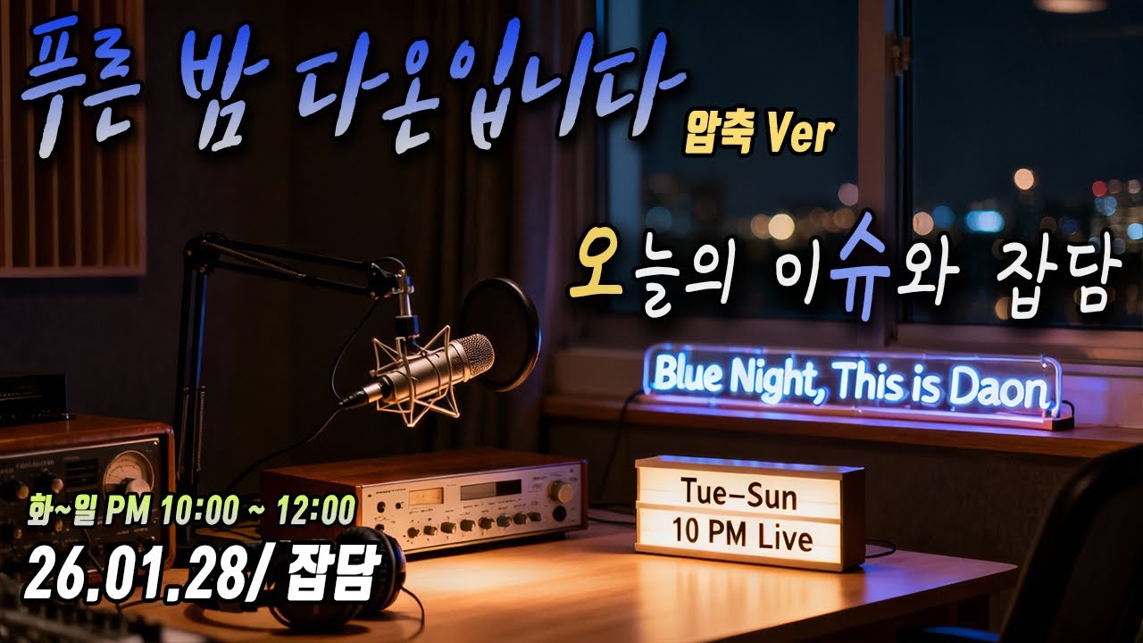[SUB] 남자 ASMR | 푸른 밤 다온입니다 🌙 [라이브 압축본] (2026.01.28)