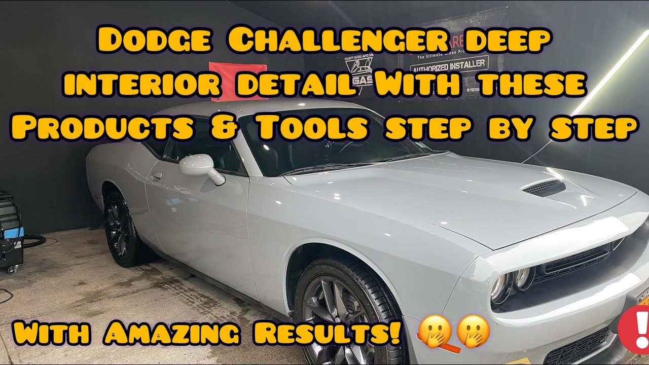 How To Deep Clean A Car Interior Detail 2021 Dodge Challenger. 