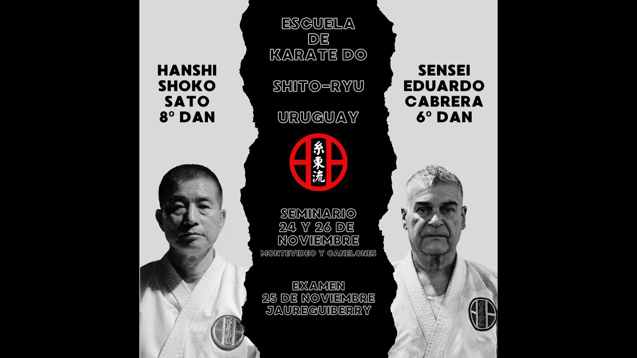 Seminario Karate Do Shito Ryu. HANSHI S. SATO y SENSEI E. CABRERA