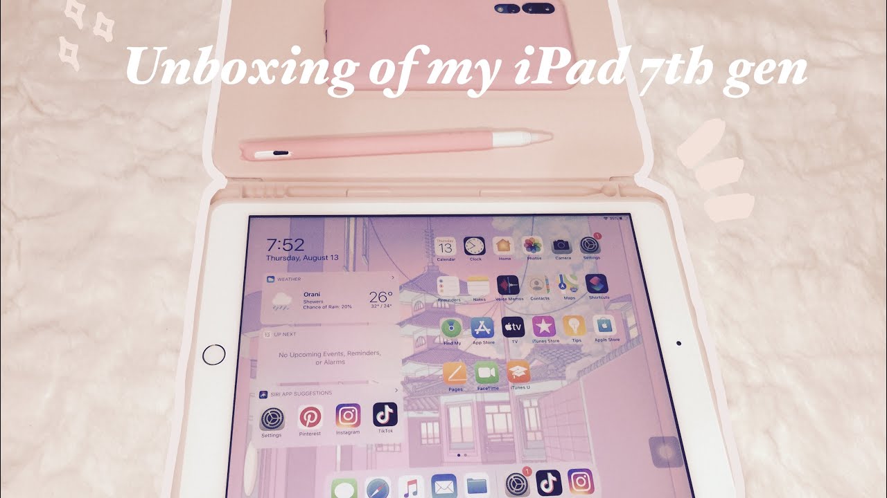 iPad 7th gen unboxing + accessories & stylus 🍂 philippines