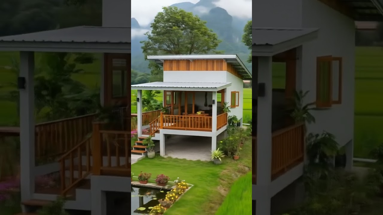 Rumah minimalis kayu modern indah asri #rumah #rumahidaman #rumahminimalis #desainrumah #rumahkecil