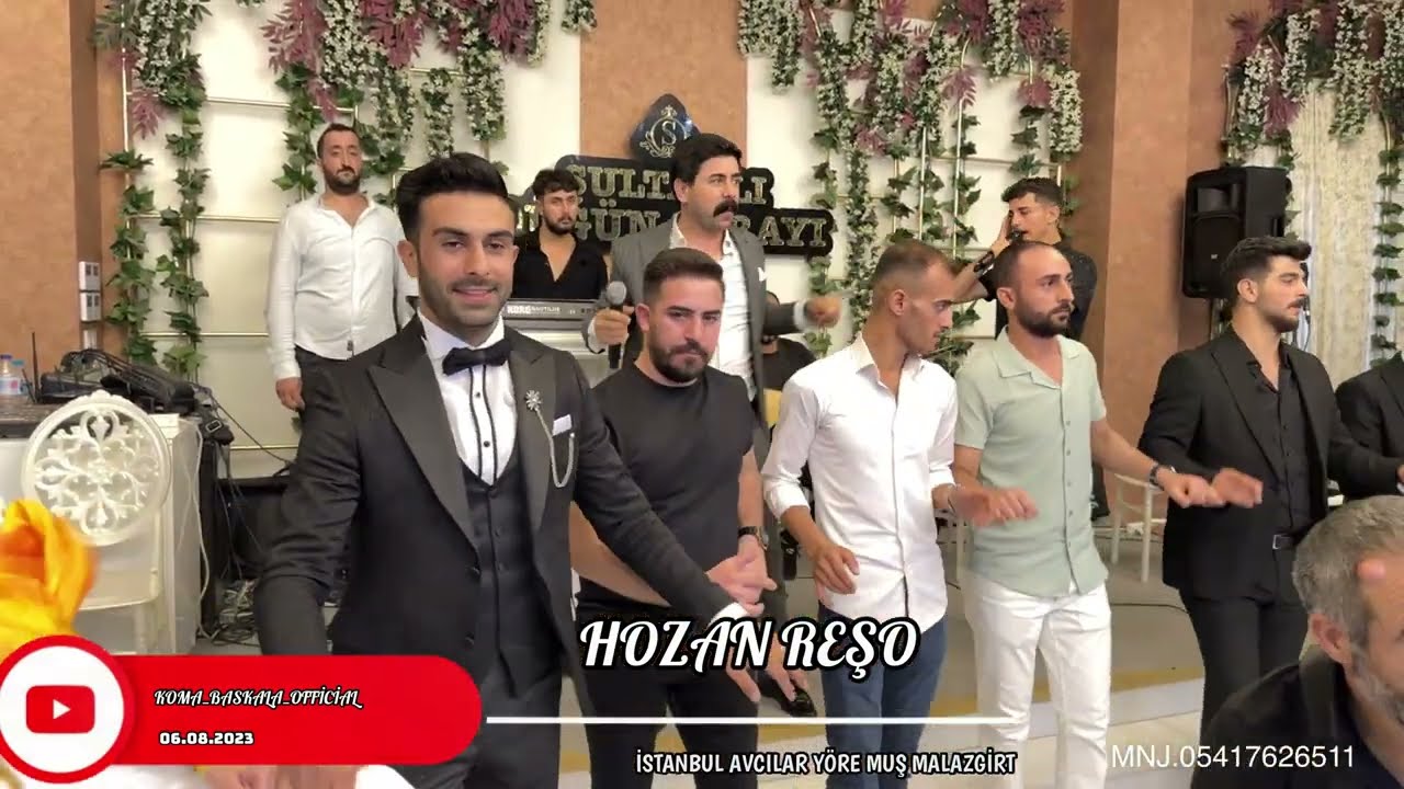 HOZAN REŞO AVCILAR MUŞ MALAZGİRT GELİN DAMAT TAN CANLI PERFORMANS