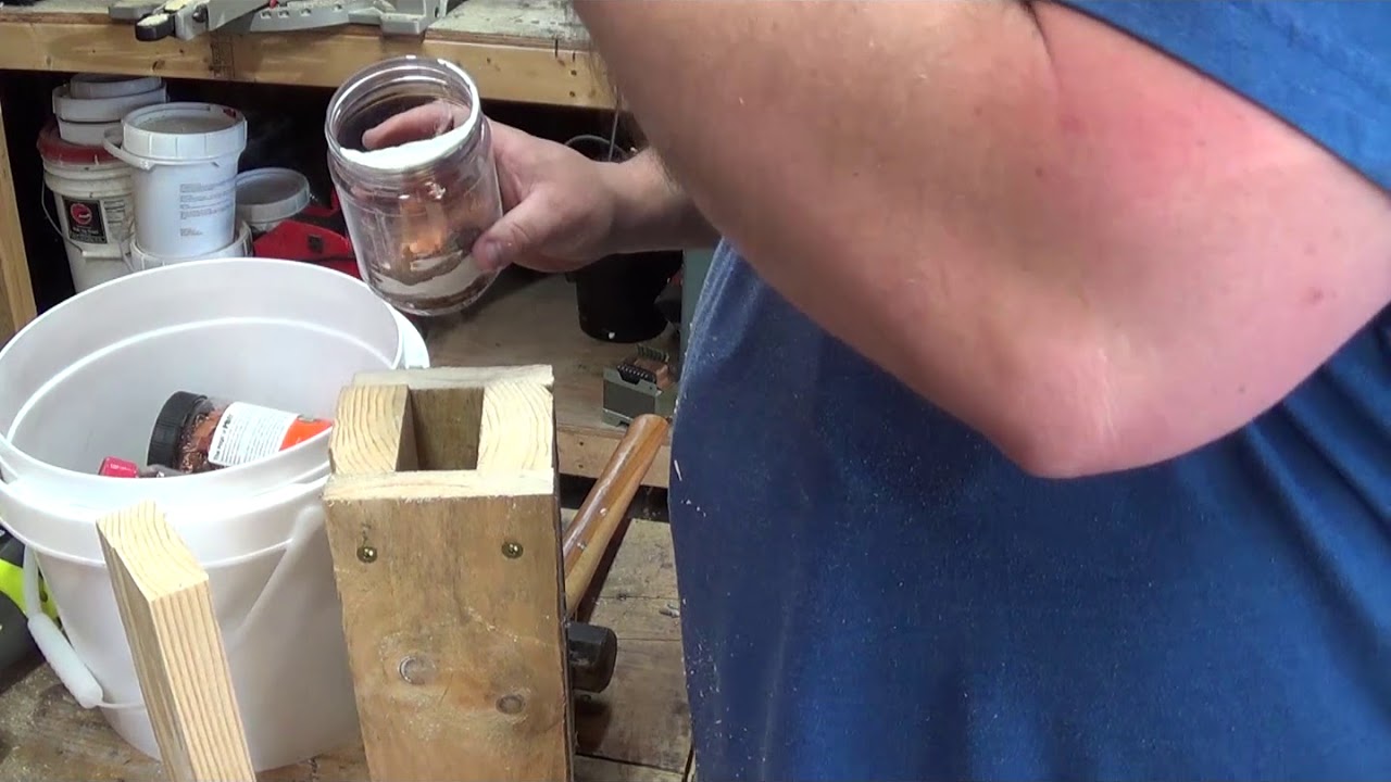 Making a Copper wire ingot press.  -Moose Scrapper #294