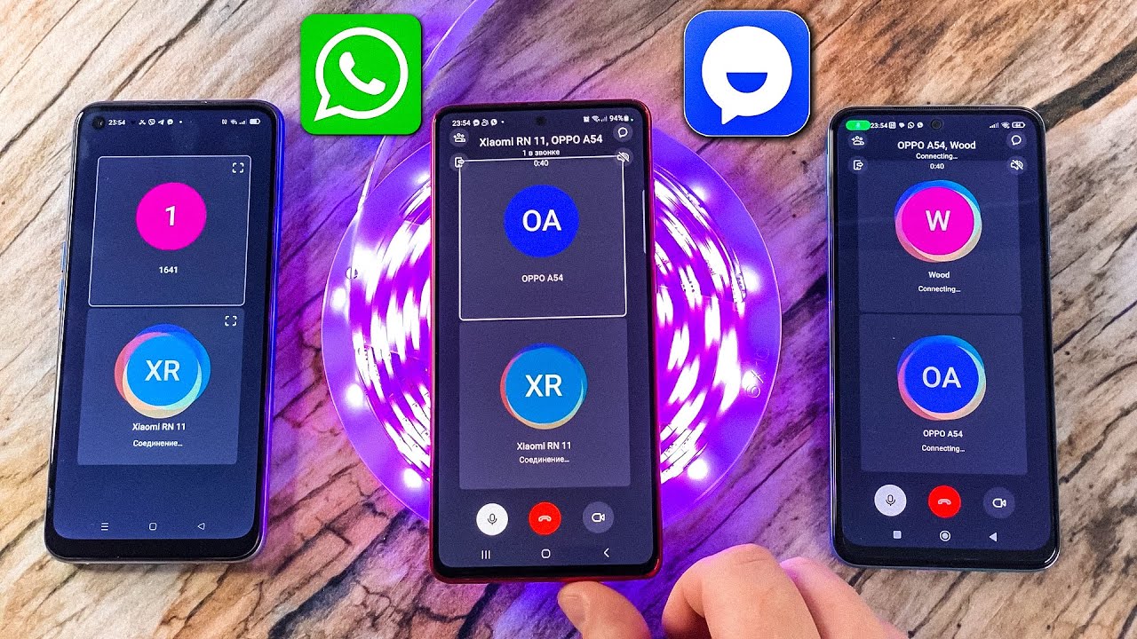 Phone Backlight Samsung Note 10 vs Xiaomi RN 11 vs OPPO A54 Incoming Call TamTam & WhatsApp