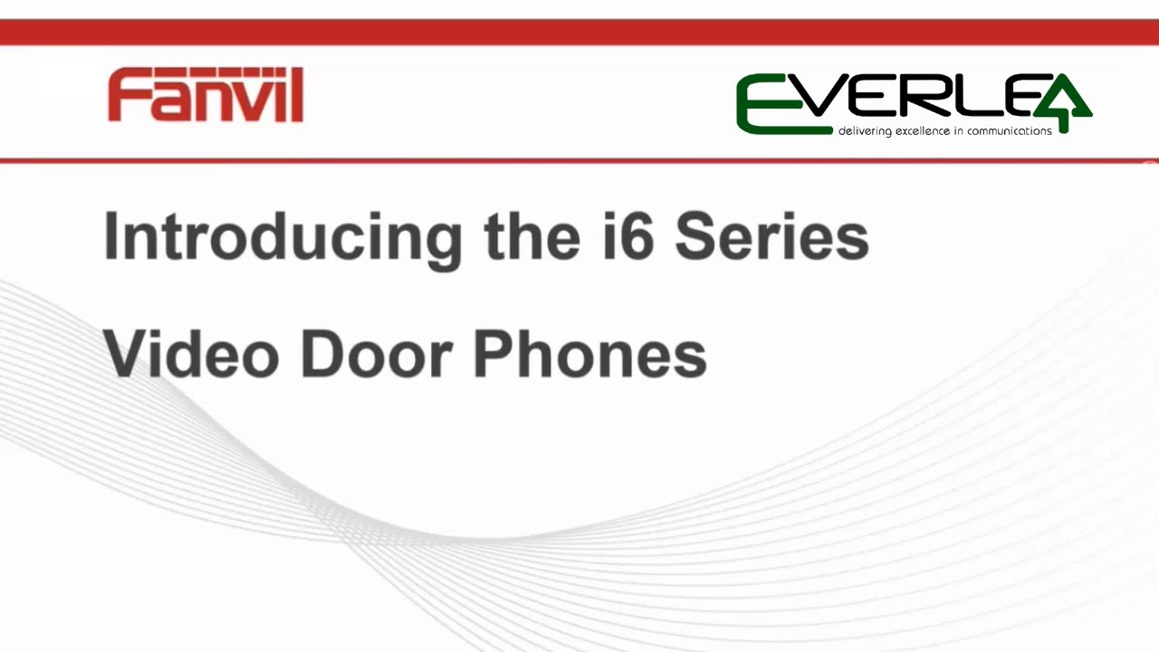 Fanvil i6 Series Intercom / Door Phone / Access Control