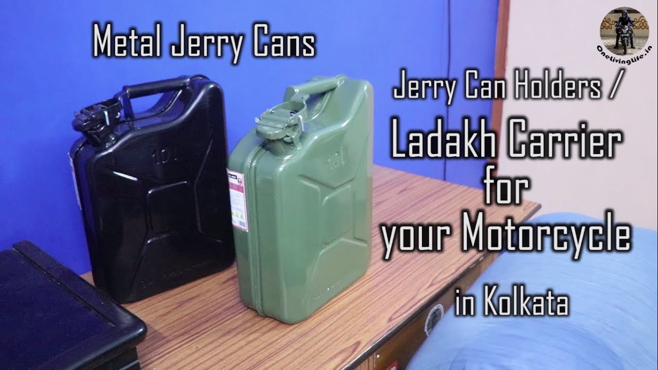 Ladakh carrier / Jerry can holder in Kolkata | Metal fuel cans from Wellington