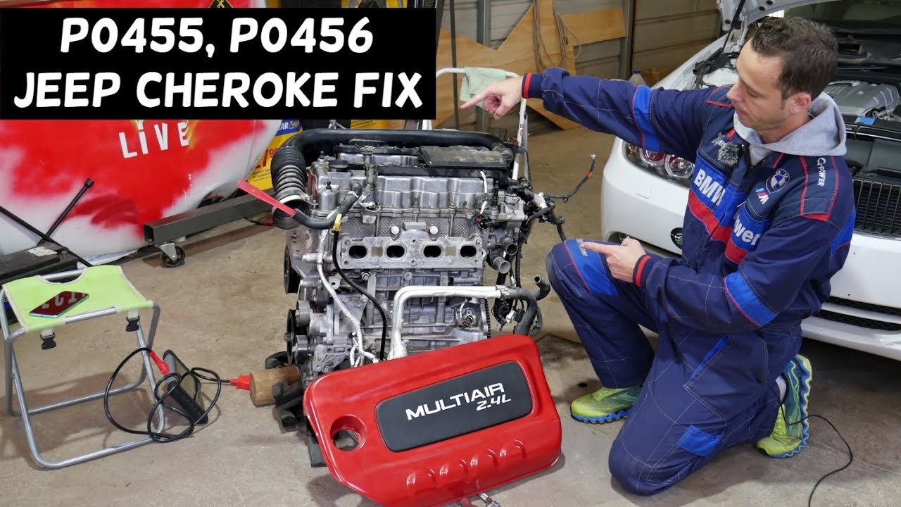 JEEP CHEROKEE CODE P0455 P0456 FIX, ENGINE LIGHT ON