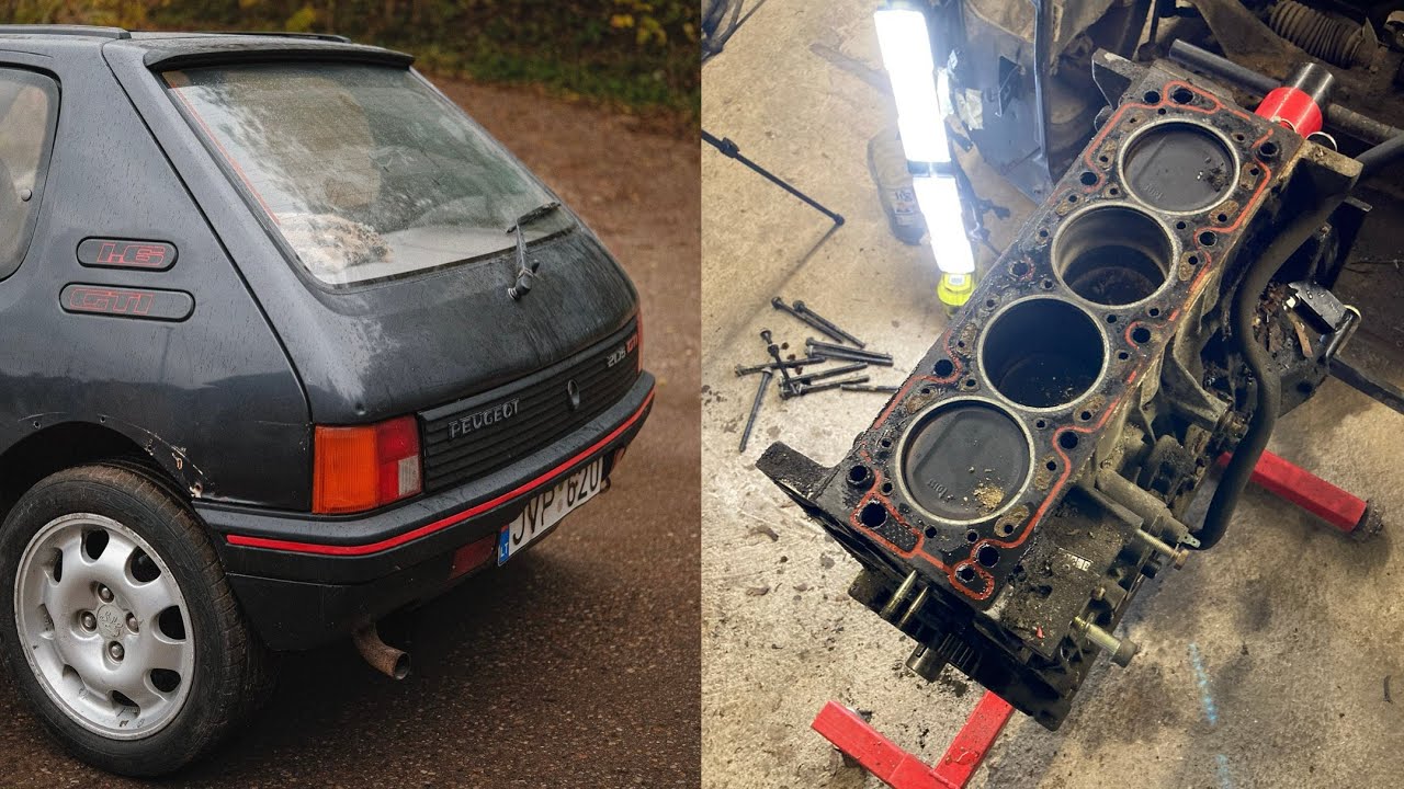 Restoring Peugeot 205 GTI (part 2) Engine disassembly