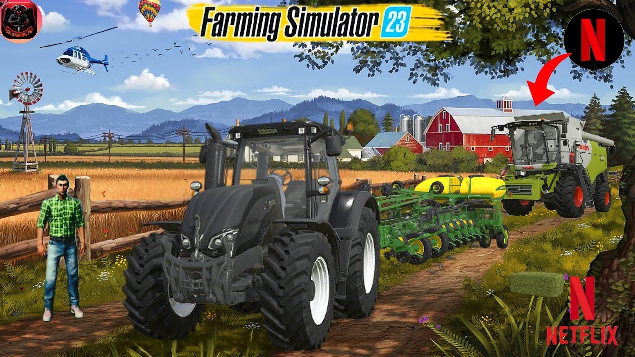 How To Make Infinity Money With Harvester In Fs23 Netflix|Farming Simulator 23 Netflix|#SK_GAMING_FS
