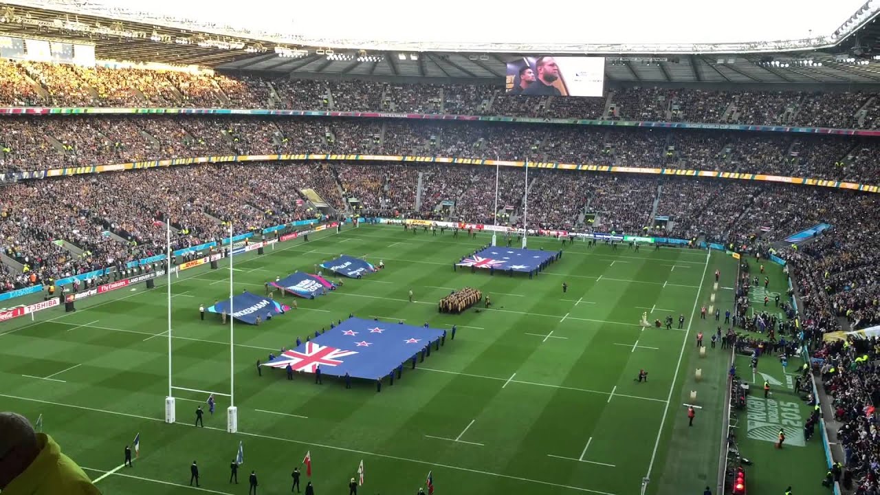 Rugby World Cup 2015 Final entrance and fireworks - New Zealand All Blacks vs Australia - Twickenham