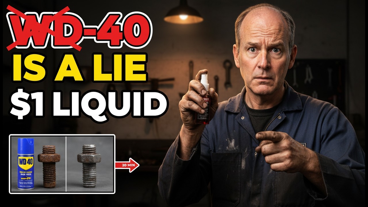 $1 Liquid OUTPERFORMS WD 40 on ANY Rusted Bolt  FOREVER  No Mechanic  WD 40 SPENT MILLIONS BURYING T
