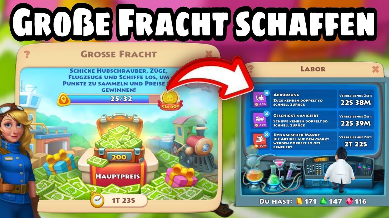 Große Fracht schaffen bei Township - Lets Play Deutsch German Tipps und Tricks