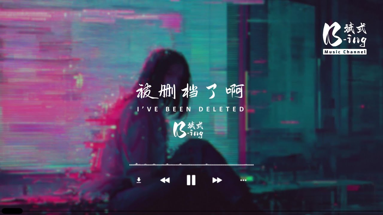 B-ing斌式 - 被删档了啊 I've been Deleted「我已被你删档了啊，我就说嘛。」【动态歌词PinyinLyrics】