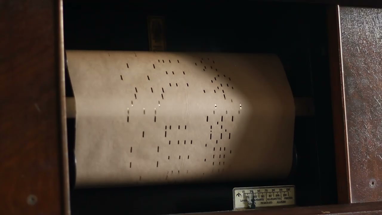 Tom Brier's Nyan Cat improv cut into player piano roll