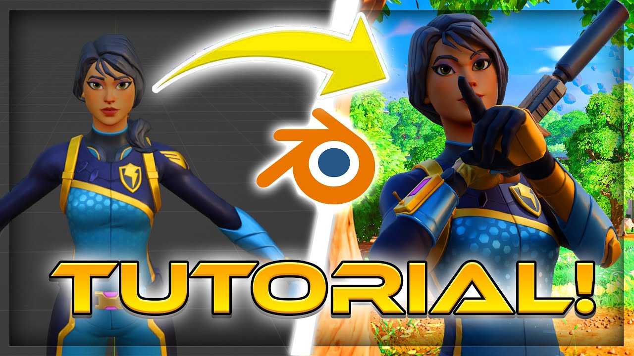 Fortnite Skins POSIEREN und RENDERN | BLENDER TUTORIAL (1/3)