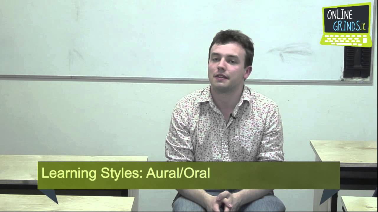 Ask Cillian - Learning Styles - Aural / Oral