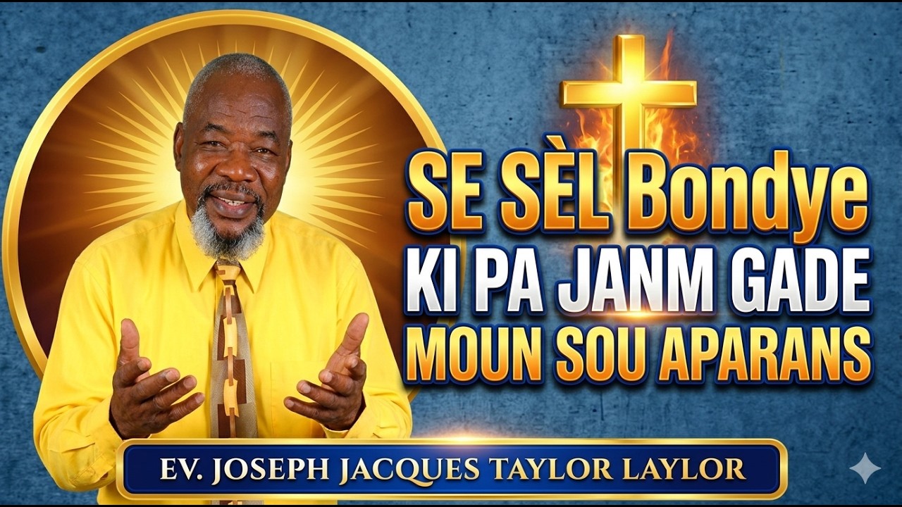 se sel Bondye ki pa janm gade moun sou aparans--Ev. Joseph Jacques Taylor