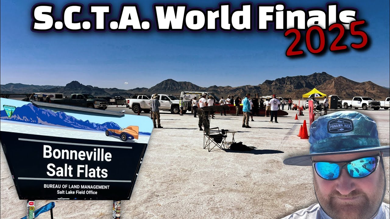 2025 S.C.T.A World Finals at Bonneville Salt Flats. Track-side, pits, and the Starting Line 