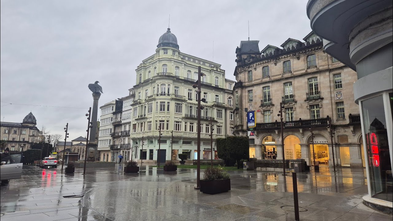 Walking in Lugo, Spain | Rainy Day Walk