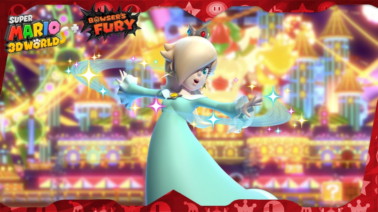 Super Mario 3D World for Switch ᴴᴰ | World Bowser (All Green Stars & Stamps) Solo Rosalina