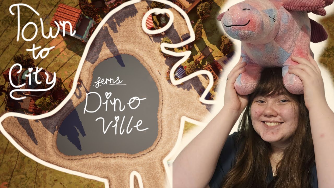 I Built A Town Shaped Like A Dinosaur! 🦖 Low Spoons, Cosy Town To City Let's Play!