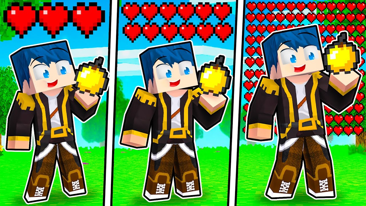OGNI VOLTA CHE MANGIO I CUORI SI MOLTIPLICANO SU MINECRAFT!