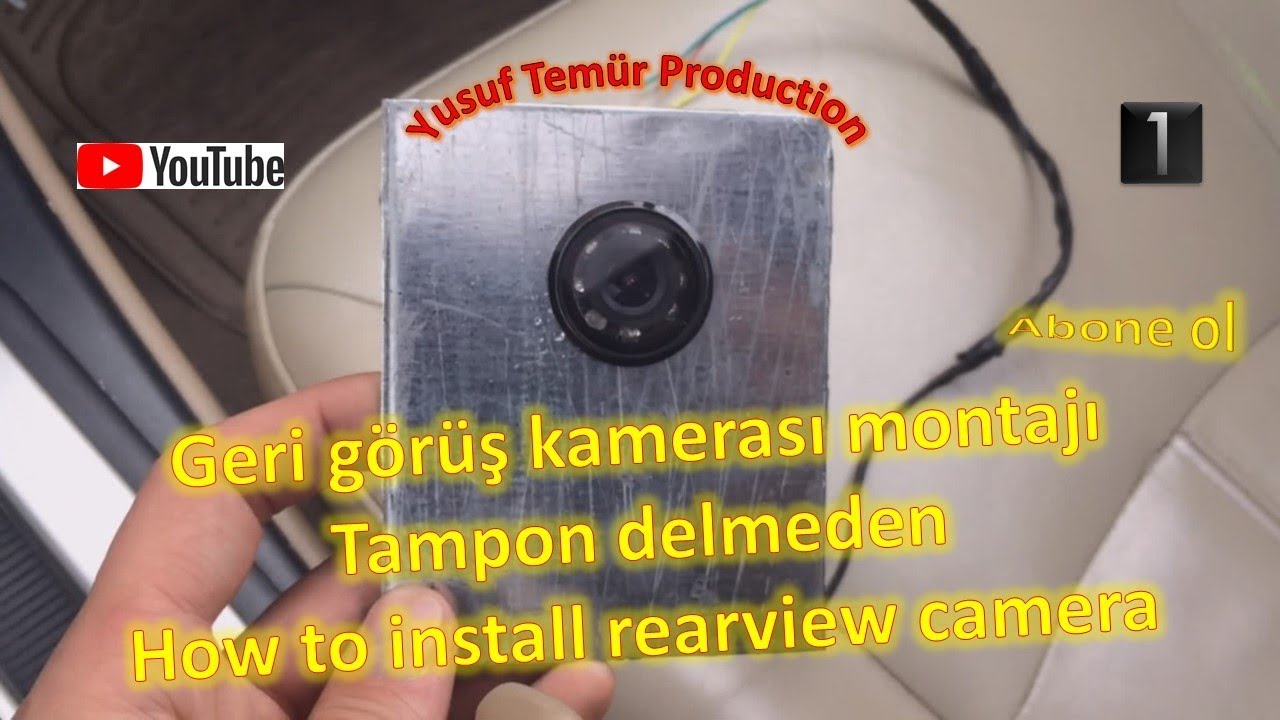 Tamponu delmeden Geri görüş kamerası Nasıl Takılır - Installing rearview cam