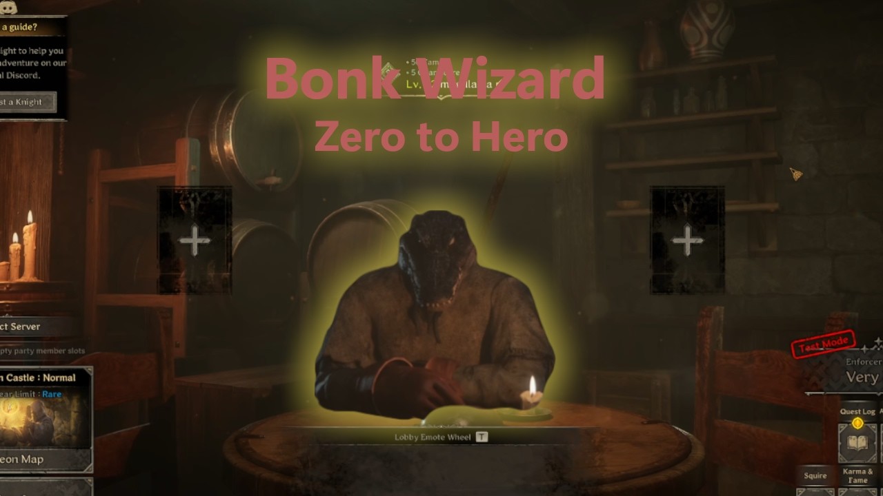 BONK WIZARD - ZERO TO HERO - DARK AND DARKER ADVENTURE