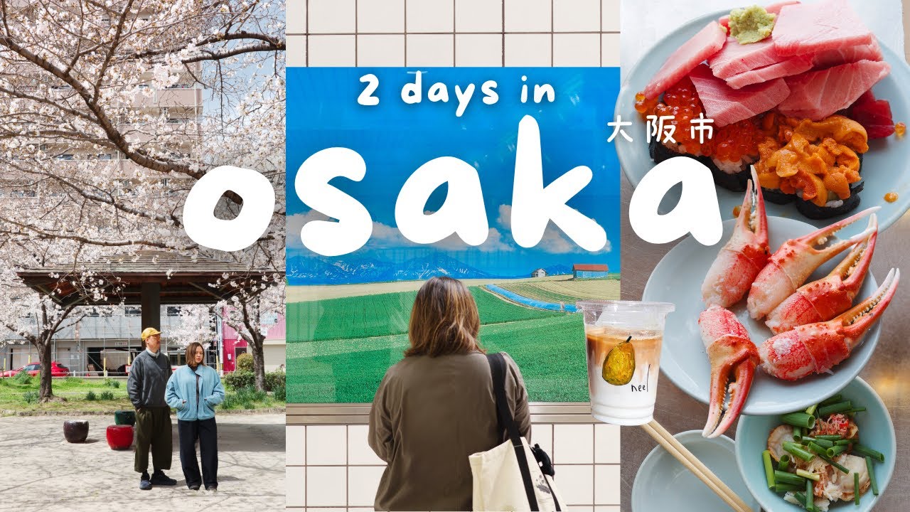2 Days in Osaka Japan 🇯🇵 Best Street Food, Must Visit Places, Cafes, Shopping, Japan Travel Vlog