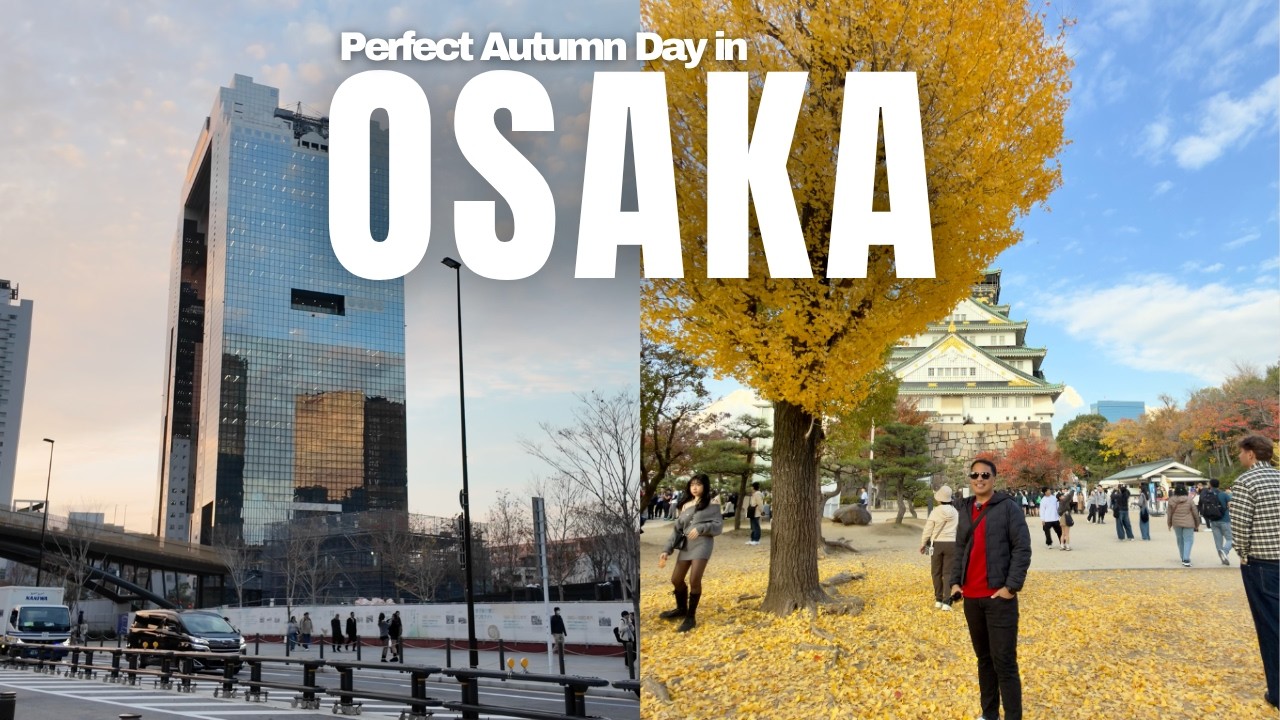 Breathtaking Autumn in Osaka | Osaka Castle and Umeda Sky Building
