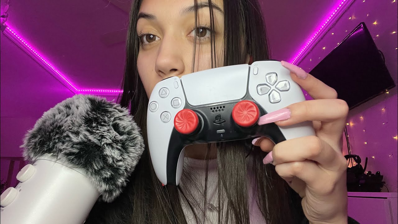 ASMR~tapping & scratching on ps5/4 controllers w/ controller sounds 🎮