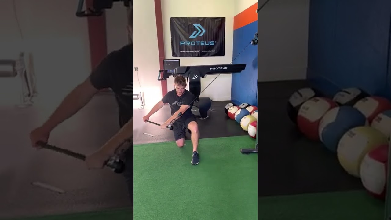 Half-Kneeling Anti-Rotation High to Low Chop