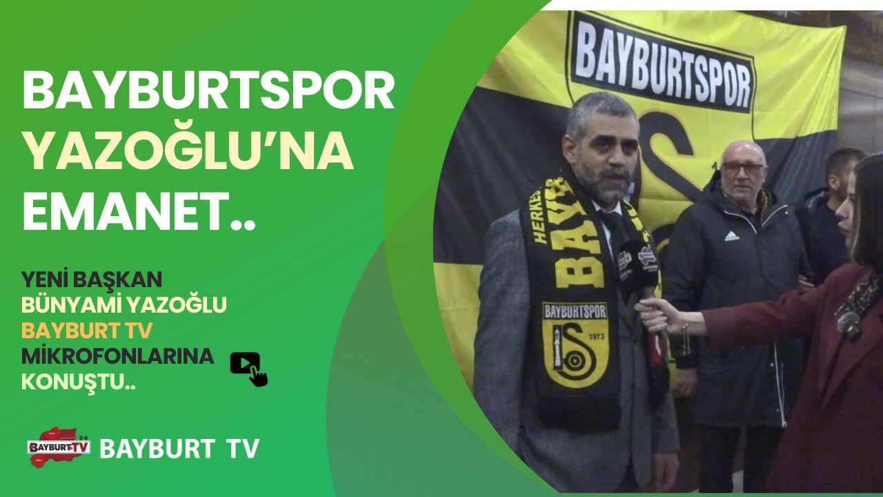 Bayburtspor Kongresi.. Yeni Başkan B&uuml;nyami Yazoğlu oldu..