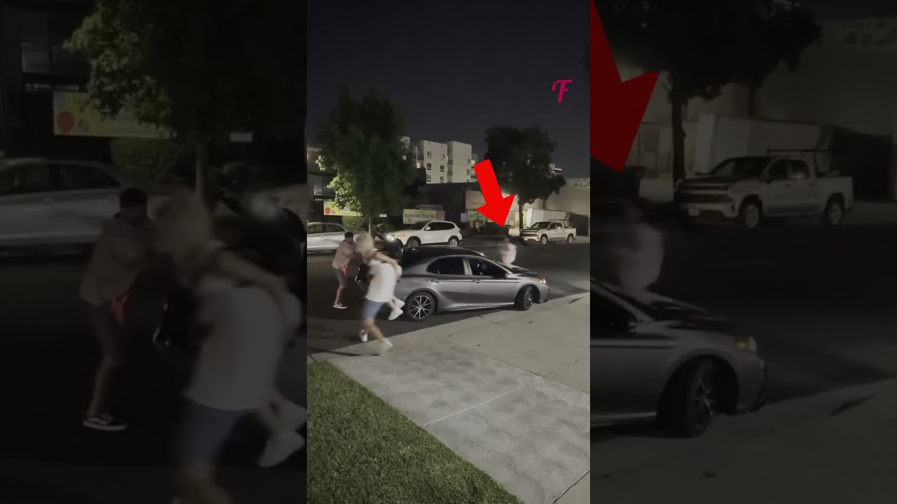 Men Try to Kidnap Her, but She Steals Their Car Instead! #shorts