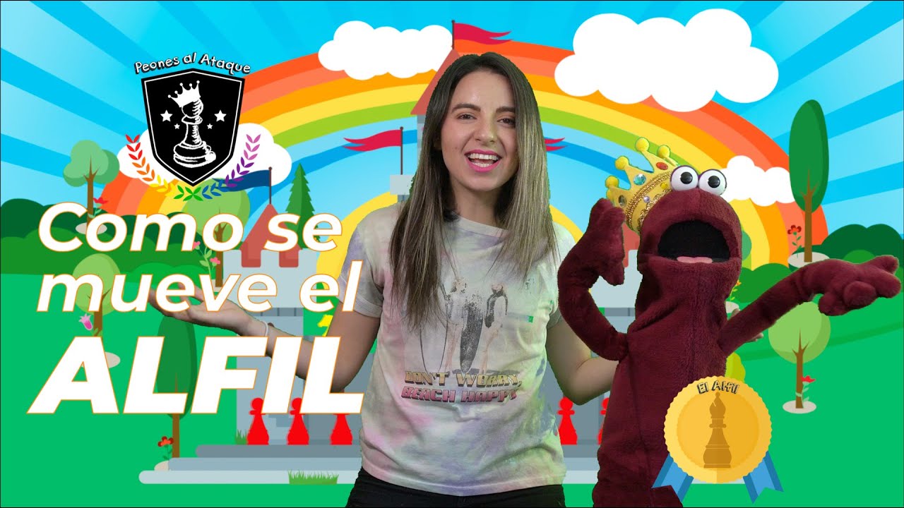 Como se mueve el alfil - Ajedrez para niños